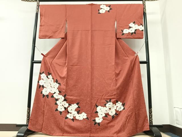 平和屋着物■訪問着 椿 正絹 逸品 CABI6978xe