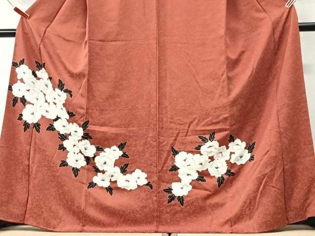 平和屋着物■訪問着 椿 正絹 逸品 CABI6978xe