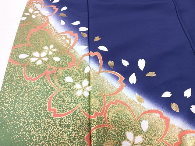 平和屋着物■訪問着 舞桜文 暈し染め 金彩 洗える着物 CABI6985xe