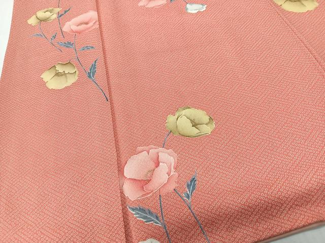 平和屋着物■上質な小紋 枝花文 正絹 逸品 CABI7002xe