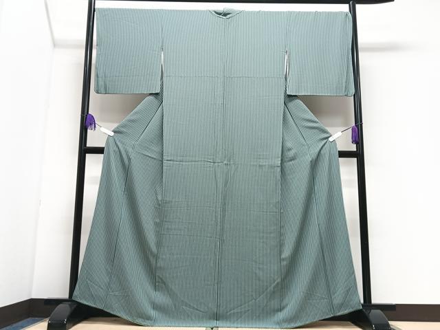 平和屋着物■上質な小紋 縞 正絹 逸品 CABI7052xe