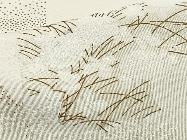 平和屋着物■上質な小紋 草花文 正絹 逸品 CABI7054xe