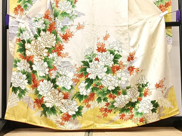 平和屋着物■豪華振袖 刺繍 草花文 金銀彩 正絹 逸品 CABI7074xe