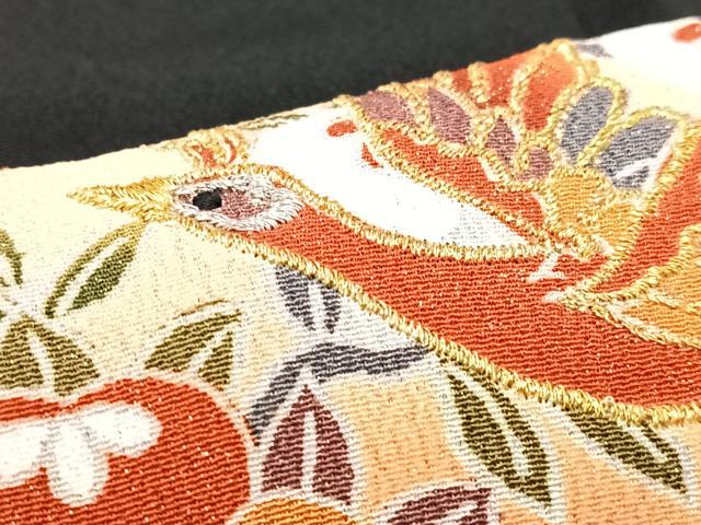 平和屋着物■豪華黒留袖 駒刺繍 陶器文 正絹 逸品 CABI7087xe