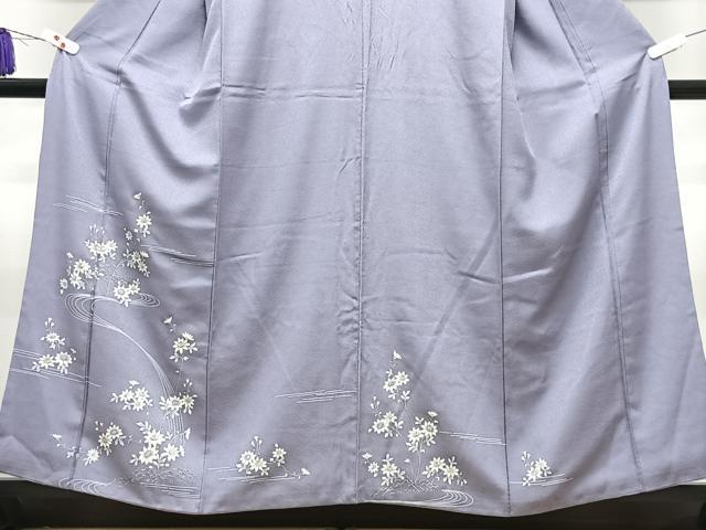 平和屋着物■訪問着 流水草花文 正絹 逸品 CABI7088xe