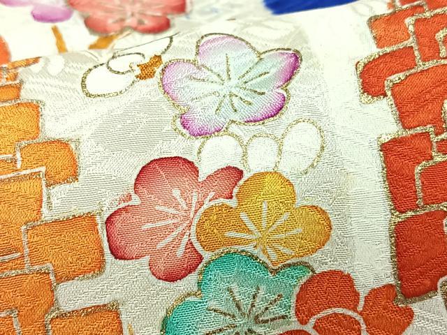 平和屋着物■豪華振袖 駒刺繍 絞り 立波枝花文 金彩 正絹 逸品 CABI7094xe