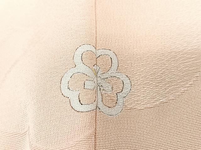 平和屋着物■上質な色無地 芝草花地紋 雄黄色 正絹 逸品 CABI7098xe