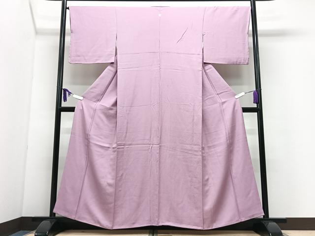 平和屋着物■上質な色無地 霞地紋 石竹色 正絹 逸品 CABI7100xe