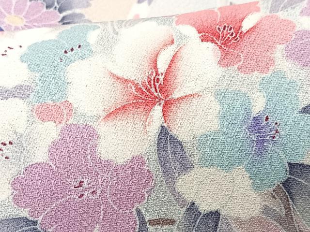 平和屋着物■豪華振袖 扇面花車文 暈し染め やまと誂製 正絹 逸品 CABI7118xe