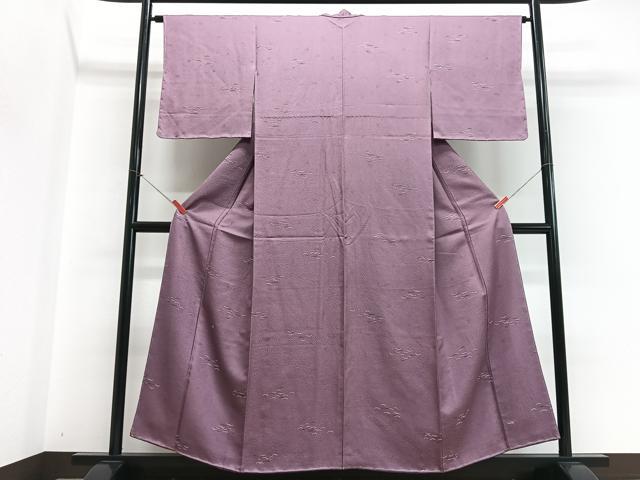 平和屋着物■上質な小紋 芝草文 正絹 逸品 未使用 CABI7128xe