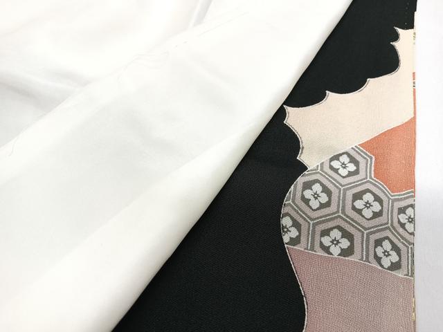 平和屋着物■豪華黒留袖 駒刺繍 飛鶴吉祥花文 金彩 正絹 逸品 CABI7138xe