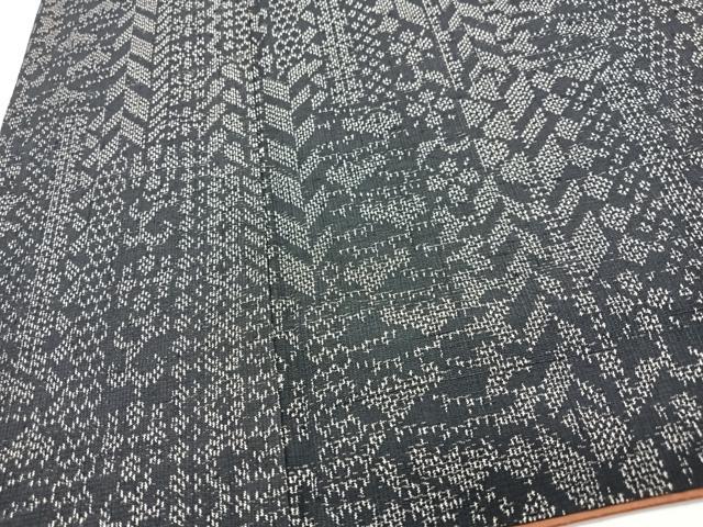 平和屋着物■上質な紬 幾何学文様 正絹 逸品 CABI7141xe