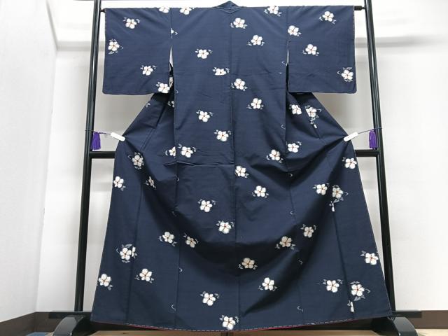 平和屋着物■上質な紬 舞花文 正絹 逸品 未使用 CABI7142xe