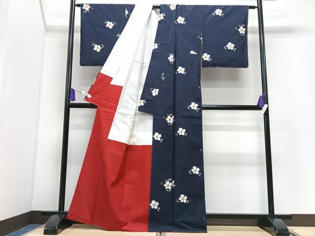 平和屋着物■上質な紬 舞花文 正絹 逸品 未使用 CABI7142xe