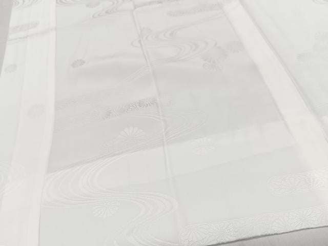 平和屋着物■長襦袢 無双仕立て 流水花地紋 やまと誂製 正絹 逸品 CABI7150xe