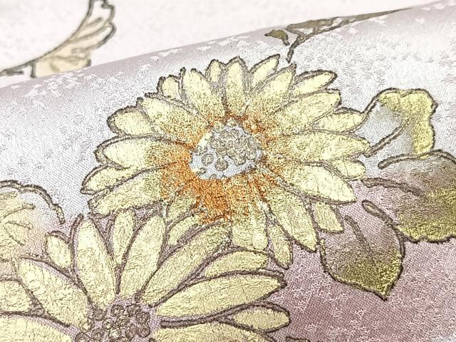 平和屋着物■訪問着 草花文 金彩 正絹 逸品 CABI7153xe