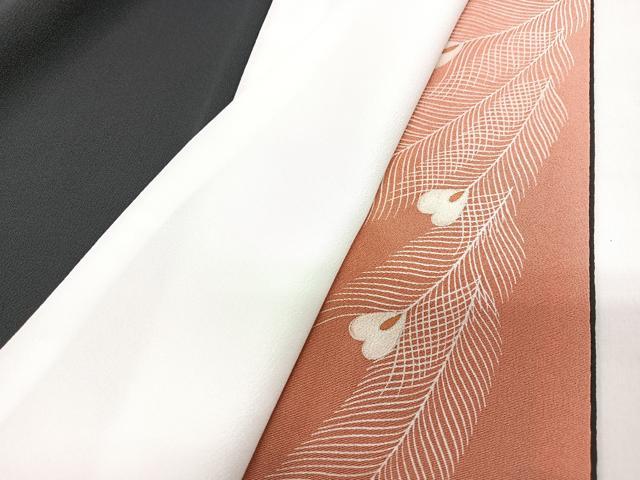 平和屋着物■豪華黒留袖 孔雀文 暈し染め 正絹 逸品 CABI7159xe