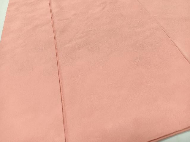 平和屋着物■上質な色無地 紅梅色 正絹 逸品 CABI7163xe
