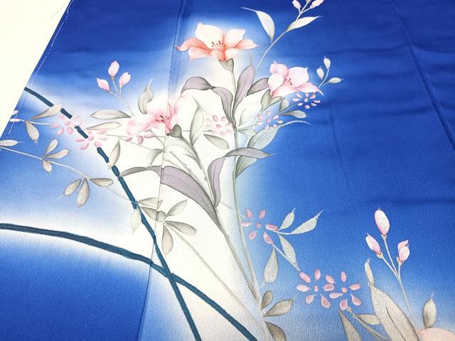 平和屋着物■訪問着 枝花文 暈し染め 正絹 逸品 未使用 CABI7186xe