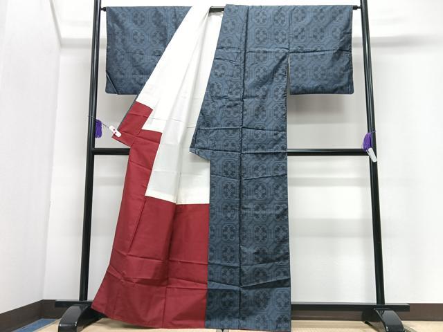 平和屋着物■本場大島紬 亀甲花文 正絹 逸品 CABI7189xe