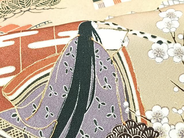 平和屋着物■豪華黒留袖 作家物 人物風景文 金彩 正絹 逸品 CABI7191xe