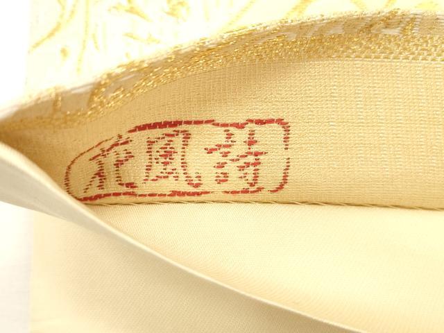 平和屋着物●六通柄袋帯 唐織 花風詩 金銀糸 正絹 逸品 CABI7219dy