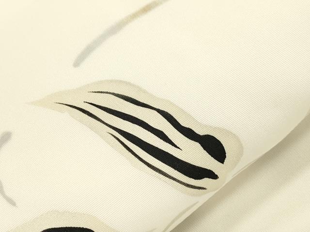 平和屋着物●塩瀬 九寸名古屋帯 草木文 金彩 正絹 逸品 CABI7226dy