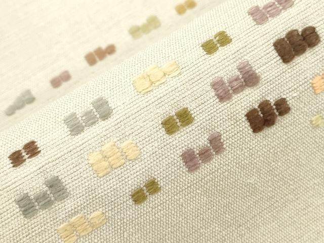 平和屋着物●八寸名古屋帯 紬地 花織 抽象文 正絹 逸品 CABI7237dy