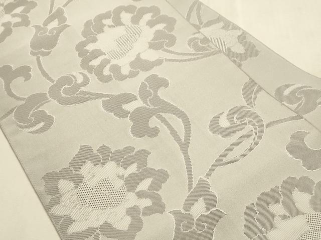 平和屋着物●綴れ 八寸名古屋帯 更紗文 名古屋仕立て 正絹 逸品 CABI7244dy