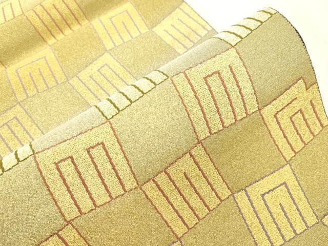 平和屋着物●毛利ゆき子 六通柄袋帯 源氏香 金銀糸 正絹 逸品 CABI7272dy