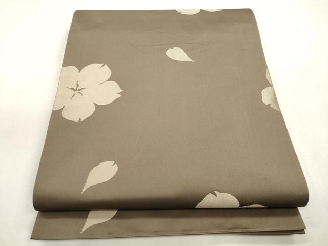 平和屋着物●世界的人形師 辻村寿三郎 ジュサブロー 六通柄袋帯 舞花文 正絹 逸品 CABI7274dy
