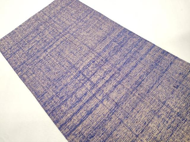 平和屋着物●六通柄袋帯 流水草花文 金糸 正絹 逸品 CABI7304dy
