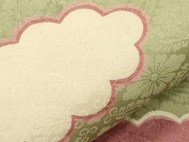 平和屋着物●つけ帯 雲取り文 正絹 逸品 CABI7374dyy