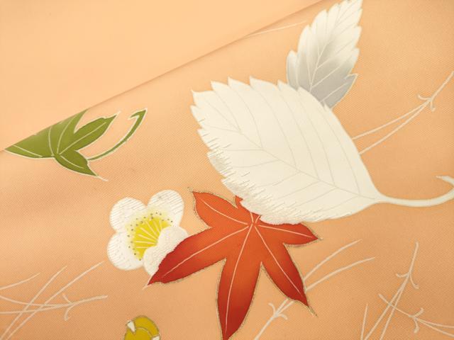 平和屋着物●九寸名古屋帯 刺繍 吹寄せ文 金彩 松葉仕立て 正絹 逸品 CABI7409dy
