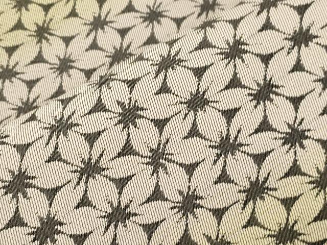 平和屋着物●全通柄九寸名古屋帯 花尽くし文 正絹 逸品 CABI7410dy
