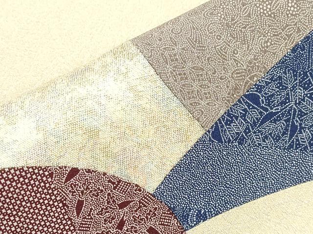平和屋着物●九寸名古屋帯 切嵌 吉祥柄 金銀糸 やまと誂製 正絹 逸品 CABI7416dy