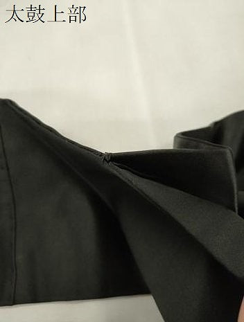 平和屋着物●アンティーク 大正ロマン 九寸名古屋帯 総刺繍 花鳥文 黒地 正絹 逸品 CABI7421dy