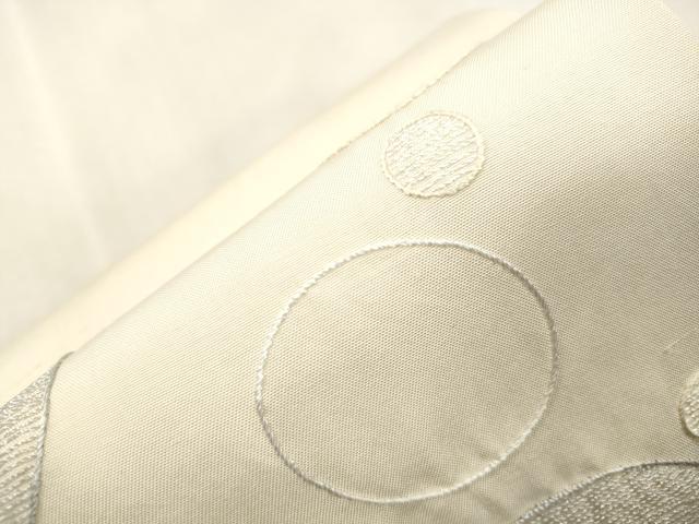 平和屋着物●つけ帯 総刺繍 水玉 正絹 逸品 CABI7493dy