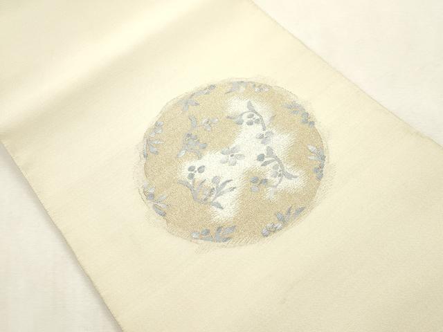 平和屋着物●爪掻き本綴れ 八寸名古屋帯 織昌みやび 陶調金彩 金銀糸 共箱・保証書付き 正絹 逸品 CABI7497dy