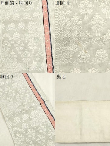 平和屋着物●本場筑前博多織 半幅帯 樹林文 正絹 逸品 CABI7512dy