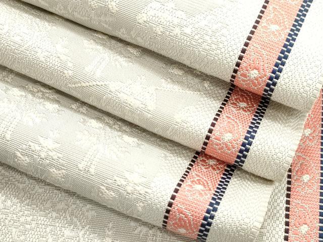 平和屋着物●本場筑前博多織 半幅帯 樹林文 正絹 逸品 CABI7512dy