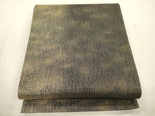 平和屋着物●六通柄袋帯 櫛織 霞文 金糸 正絹 逸品 未使用 CABI7539dy