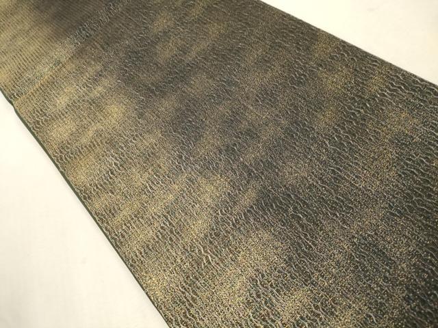 平和屋着物●六通柄袋帯 櫛織 霞文 金糸 正絹 逸品 未使用 CABI7539dy