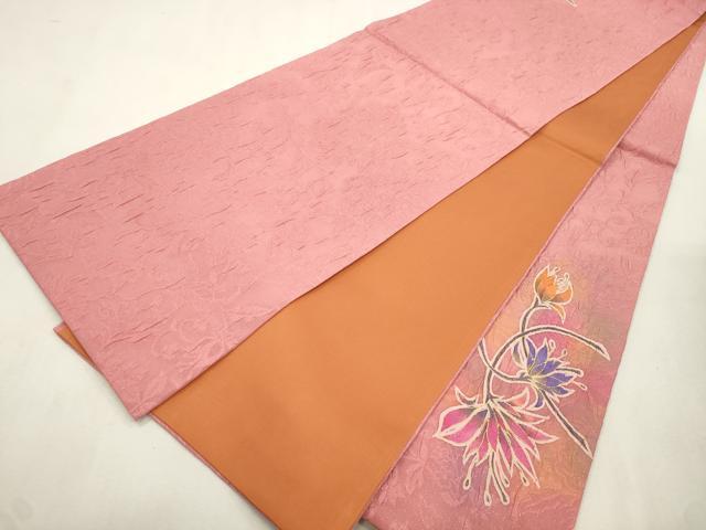 平和屋着物●博多織 鵬翔 太鼓柄袋帯 纐纈 更紗文 金通し地 正絹 逸品 CABI7558dy