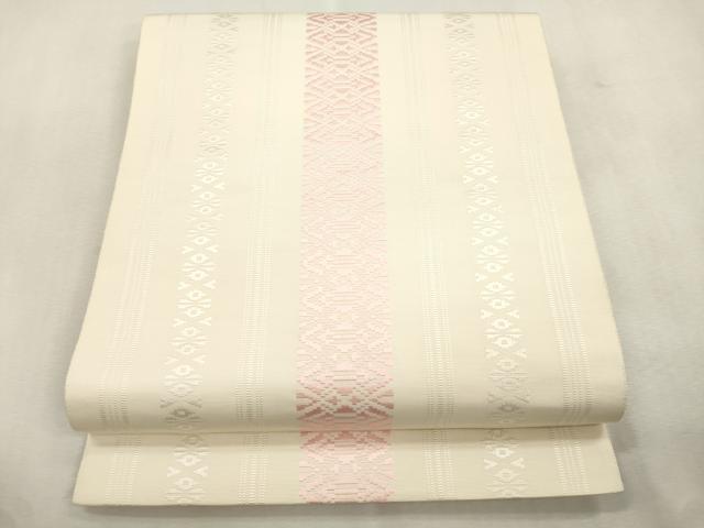 平和屋着物●本場筑前博多織 八寸名古屋帯 献上 正絹 逸品 CABI7598dy