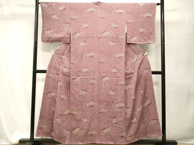 平和屋着物■上質な小紋 吉祥更紗花文 正絹 逸品 CABI7615ev