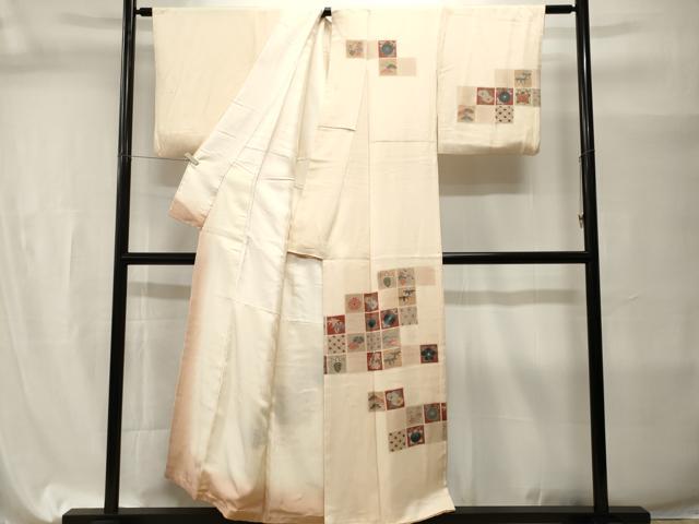 平和屋着物■訪問着 刺繍 松竹梅吉祥文 金糸 正絹 逸品 CABI7641ev