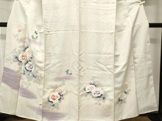 平和屋着物■訪問着 花蝶文 暈し染め 正絹 逸品 CABI7685ev