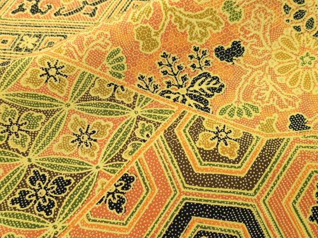 平和屋着物■上質な小紋 切嵌吉祥花文 正絹 逸品 CABI7688ev
