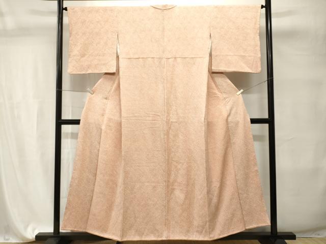 平和屋着物■大変加工の良い総絞り小紋 正絹 逸品 CABI7706ev